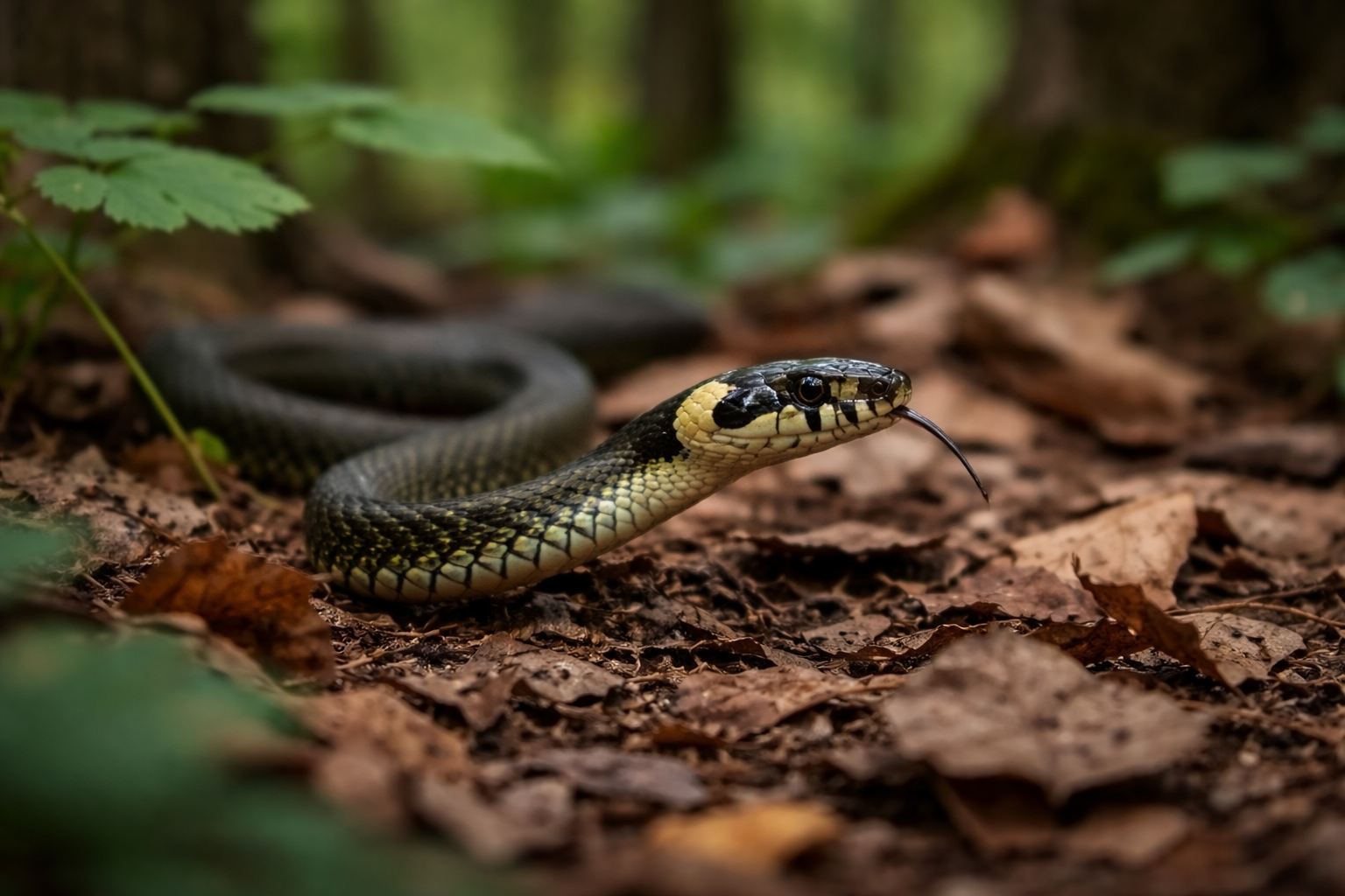 Șarpe văzut de aproape în grădină — cum să reacționezi corect